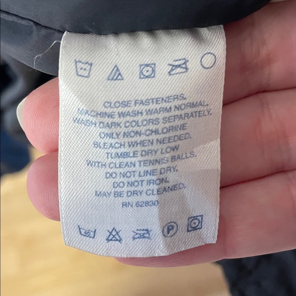 Lands’ End black goose down filled long puffer coat women’s size 6 petite - Picture 10 of 14